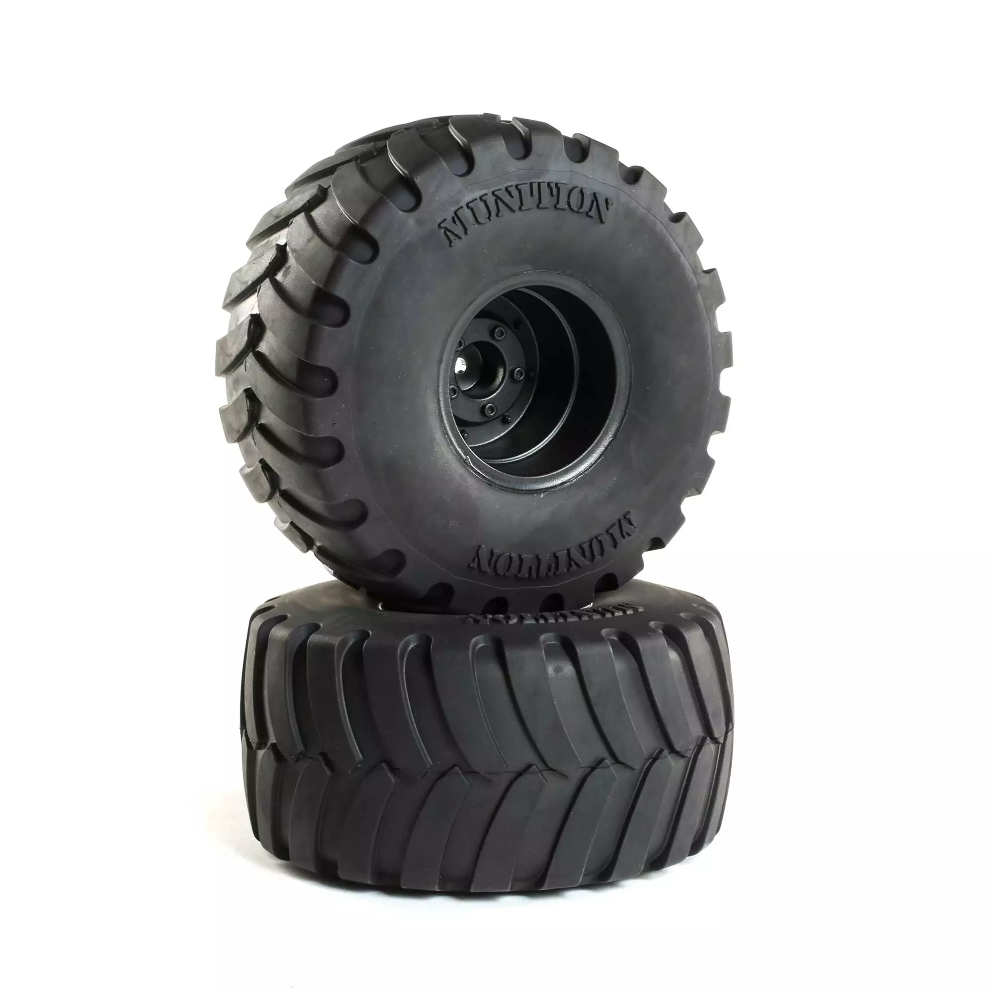Duratrax Munition MT 2.2 Mounted Tires, Black (2) for Tires & Wheels 3 Duratrax Munition MT 2.2 Mounted Tires, Black (2) for Tires & Wheels