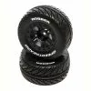 Duratrax SpeedTreads Robber SC Front Rear Black Mounted: Traxxas Slash/Rustler, ECX 4X4 for Tires & Wheels