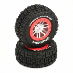 Duratrax SpeedTreads Shootout SC Front Rear Mounted (2): Traxxas Slash, ECX 4X4 for Tires & Wheels