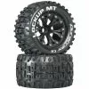 Duratrax Lockup MT 2.8" 2WD Mounted Front C2 Tires, Black (2) for Tires & Wheels