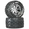 Duratrax Lockup MT 2.8" 2WD Mounted Rear C2 Tires, Chrome (2) for Tires & Wheels -Duratrax store online DTXC3509 A0 J9VOKT0Z