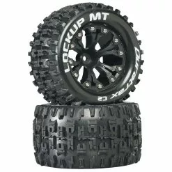 Duratrax Lockup MT 2.8" 2WD Mounted 1/2" Offset Tires, Black (2) for Tires & Wheels