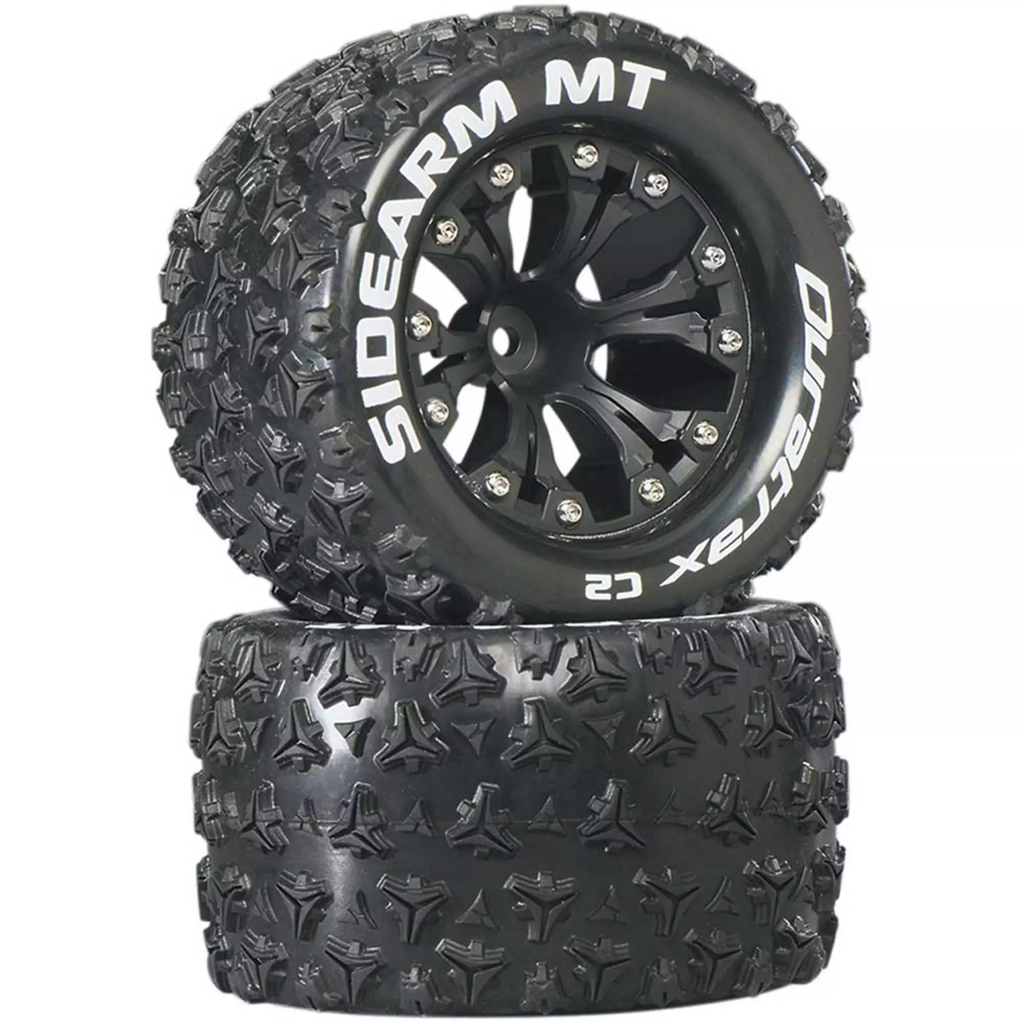 Duratrax Sidearm MT 2.8" 2WD Mounted Rear C2 Tires, Black (2) for Tires & Wheels 3 Duratrax Sidearm MT 2.8" 2WD Mounted Rear C2 Tires, Black (2) for Tires & Wheels
