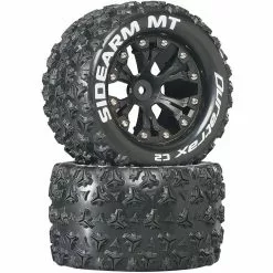 Duratrax Sidearm MT 2.8" Mounted 1/2" Offset C2 Tires, Black (2) for Tires & Wheels
