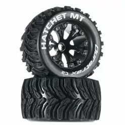 Duratrax Hatchet MT 2.8" 2WD Mounted Front Tires, Black (2) for Tires & Wheels