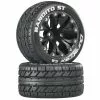 Duratrax Bandito ST 2.8 Mounted 1/2" Offset C2 Tires, Black (2) for Tires & Wheels