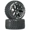 Duratrax Picket ST 2.8" 2WD Mounted Rear C2 Tires, Black (2) for Tires & Wheels