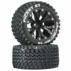 Duratrax Picket ST 2.8" 2WD Mounted 1/2" Offset Tires, Black (2) for Tires & Wheels