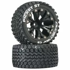 Duratrax Picket ST 2.8" 2WD Mounted 1/2" Offset Tires, Black (2) for Tires & Wheels