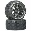 Duratrax Pistol ST 2.8" 2WD Mounted Rear C2 Tires, Black (2) for Tires & Wheels