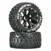 Duratrax Six Pack ST 2.8" 2WD Mounted Front C2 Tires, Black (2) for Tires & Wheels