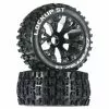 Duratrax Lockup ST 2.8" 2WD Mounted Front Tires, Black(2) for Tires & Wheels