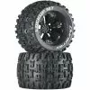 Duratrax Lockup MT 3.8" Mounted 1/2" Offset Tires, Black (2) for Tires & Wheels
