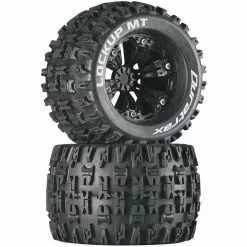Duratrax Lockup MT 3.8" Mounted 1/2" Offset Tires, Black (2) for Tires & Wheels