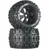 Duratrax Six-Pack MT 3.8" Mounted Tires, Black (2) for Tires & Wheels
