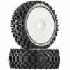 Duratrax Six-Pack C2 Mounted Buggy Tires, White (2) for Tires & Wheels -Duratrax store online DTXC3603 A0 B92BD46R