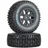 Duratrax Lockup SC Tire C2 Mounted: SC10 4x4 (2) for Tires & Wheels