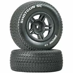 Duratrax Shotgun SC Tire C2 Mounted Rear Tires: Slash (2) for Tires & Wheels
