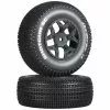 Duratrax Shotgun SC C2 Mounted Tires: SCTE 4x4 (2) for Tires & Wheels