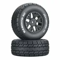 Duratrax Bandito SC C2 Mounted Tires: SC10 4x4 (2) for Tires & Wheels