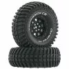 Duratrax Approach CR C3 Mounted 1.9"Crawler Tires, Black (2) for Tires & Wheels