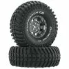Duratrax Approach CR C3 Mounted 1.9" Crawler Tires, Black Chrome (2) for Tires & Wheels -Duratrax store online DTXC4031 A0 7OMQ1E03