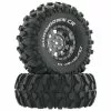 Duratrax Showdown CR C3 Mounted 1.9" Crawler Black Chrome (2) for Tires & Wheels