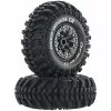 Duratrax Deep Woods CR C3 Mounted 2.2" Crawler Tires, Chrome (2) for Tires & Wheels