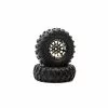 Duratrax Class 1 Showdown CR C3 Mntd 1.9" Blk/Chr (2) for Tires & Wheels