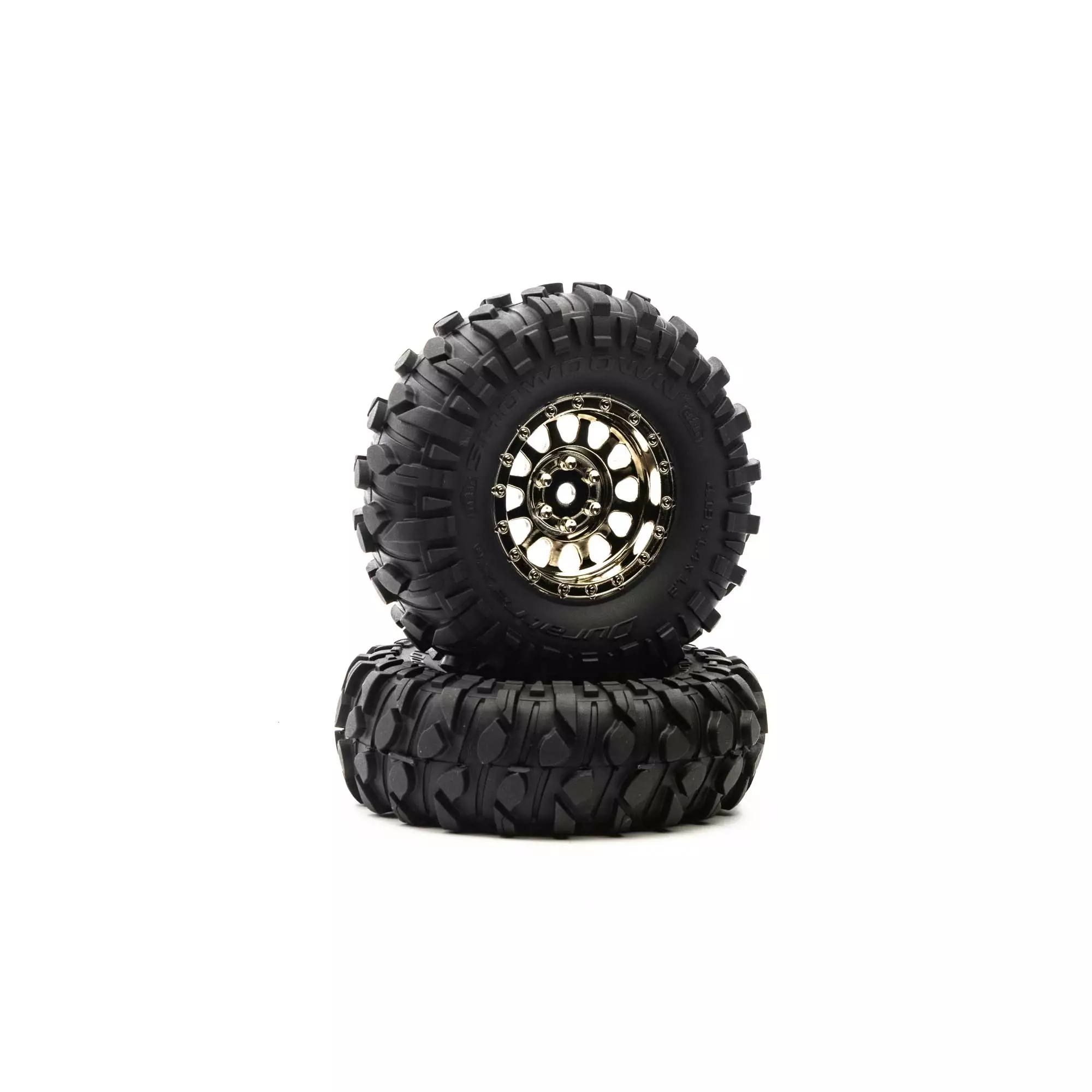 Duratrax Class 1 Showdown CR C3 Mntd 1.9" Blk/Chr (2) for Tires & Wheels 3 Duratrax Class 1 Showdown CR C3 Mntd 1.9" Blk/Chr (2) for Tires & Wheels