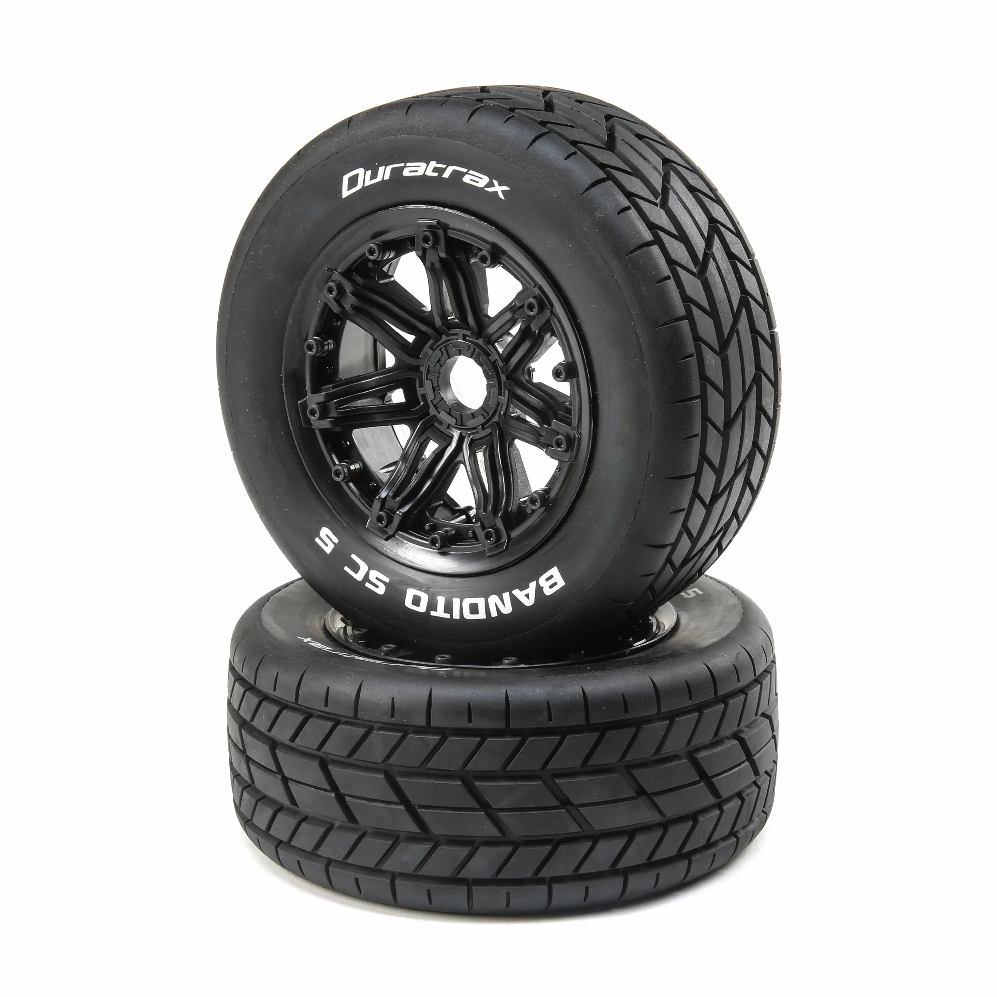 Duratrax Bandito 1/5 SC Sport Mounted Black Tires (2) for Tires & Wheels 3 Duratrax Bandito 1/5 SC Sport Mounted Black Tires (2) for Tires & Wheels