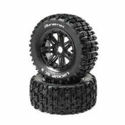 Duratrax Lockup 1/5 SC Sport Mounted Black Tires 24mm (2) for Tires & Wheels