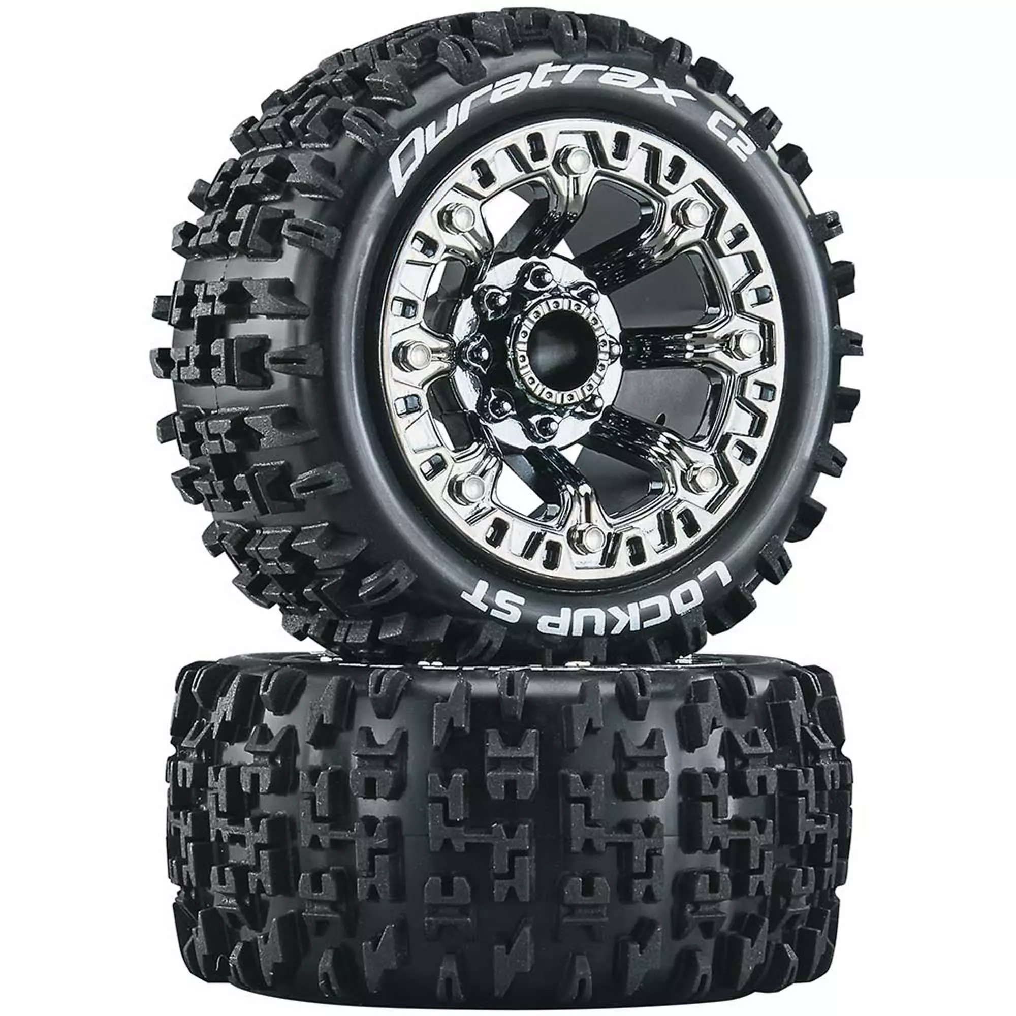 Duratrax Lockup ST 2.2 Tires, Chrome (2) for Tires & Wheels 3 Duratrax Lockup ST 2.2 Tires, Chrome (2) for Tires & Wheels
