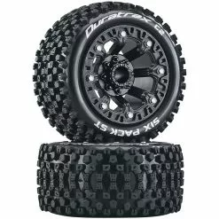 Duratrax Six Pack ST 2.2 Tires, Black (2) for Tires & Wheels