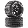 Duratrax Bandito MT 2.8 Mounted Tires,Black 14mm Hex (2) for Tires & Wheels