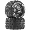 Duratrax Sidearm MT 2.8 Mounted Tires, Chrome 14mm Hex(2) for Tires & Wheels