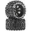 Duratrax Six Pack MT 2.8 Mounted Tires, Black 14mm Hex (2) for Tires & Wheels