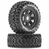 Duratrax Six Pack SC Mounted Soft Tires, Black 17mm Hex (2) for Tires & Wheels -Duratrax store online DTXC5271 A0 1OJZ1J1B