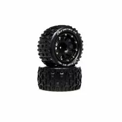Duratrax Lockup MT Belted 2.8" 2WD Mounted Rear Tires, .5 Offset, Black (2) for Tires & Wheels