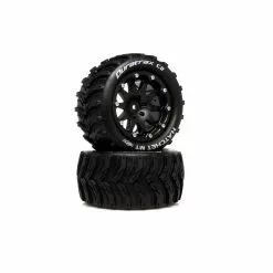 Duratrax Hatchet MT Belted 2.8" 2WD Mounted Rear Tires, 0 Offset, Black (2) for Tires & Wheels