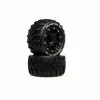 Duratrax Hatchet MT Belted 2.8" 2WD Mounted Rear Tires, .5 Offset, Black (2) for Tires & Wheels