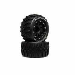 Duratrax Hatchet MT Belted 2.8" 2WD Mounted Rear Tires, .5 Offset, Black (2) for Tires & Wheels