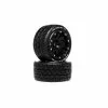 Duratrax Bandito ST Belted 2.8" 2WD Mounted Rear Tires, 0 Offset, Black (2) for Tires & Wheels