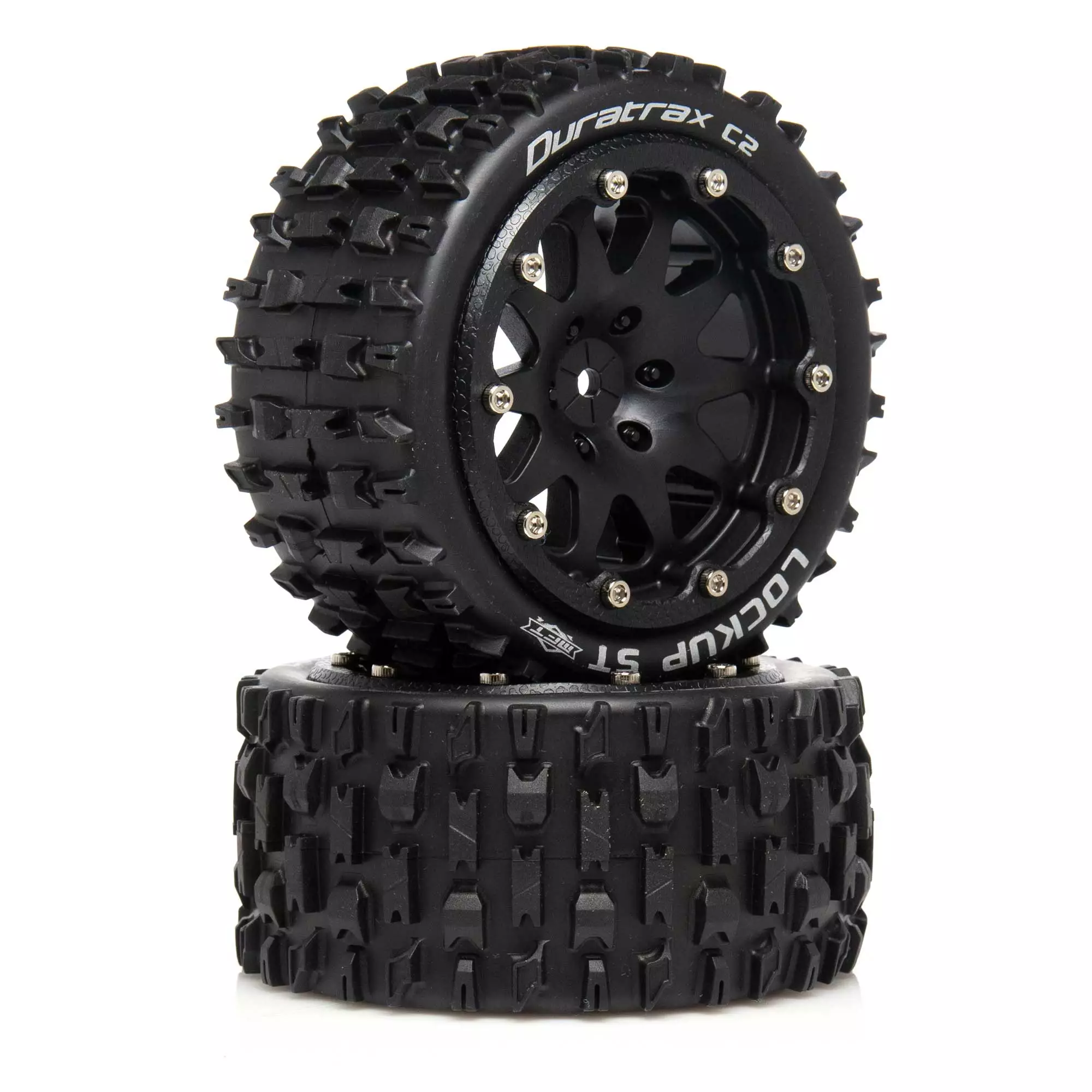 Duratrax Lockup ST Belted 2.8" 2WD Mounted Rear Tires, 0 Offset, Black (2) for Tires & Wheels 3 Duratrax Lockup ST Belted 2.8" 2WD Mounted Rear Tires, 0 Offset, Black (2) for Tires & Wheels