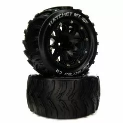 Duratrax Hatchet MT Belted 2.8" Mounted Front/Rear Tires, 14mm Black (2) for Tires & Wheels