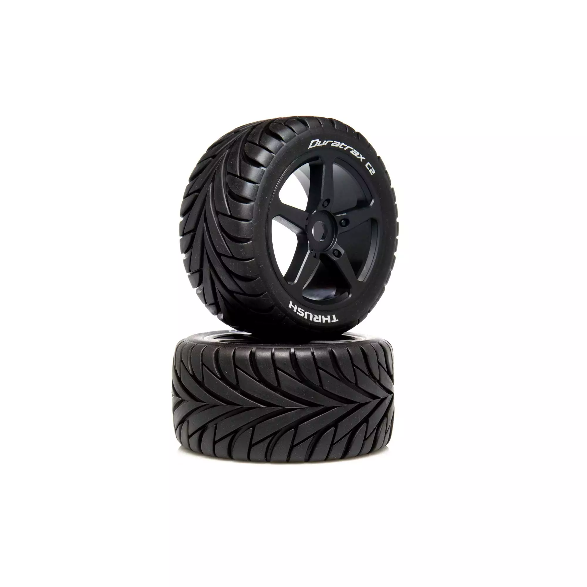 Duratrax 1/8 THRUSH Truggy Tire C2 Mounted 0 Offset (2) for Tires & Wheels 3 Duratrax 1/8 THRUSH Truggy Tire C2 Mounted 0 Offset (2) for Tires & Wheels