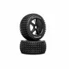 Duratrax 1/8 BLINDER Truggy Tire C2 Mounted 0 Offset (2) for Tires & Wheels