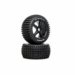 Duratrax 1/8 BLINDER Truggy Tire C2 Mounted 0 Offset (2) for Tires & Wheels