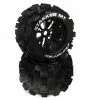 Duratrax STAKKER 1/8 MT Mounted 1/2" Offset, 17mm Black (2) for Tires & Wheels