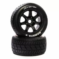 Duratrax Bandito Mounted Black 24mm Kraton 8S (2) for Tires & Wheels